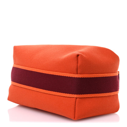 Hermes Canvas Small Bride-A-Brac Pouch Orange Feu 9 of 10