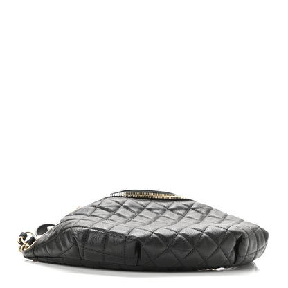 Chanel Calfskin Quilted Banane Waist Bag Fanny Pack Black 4 of 11