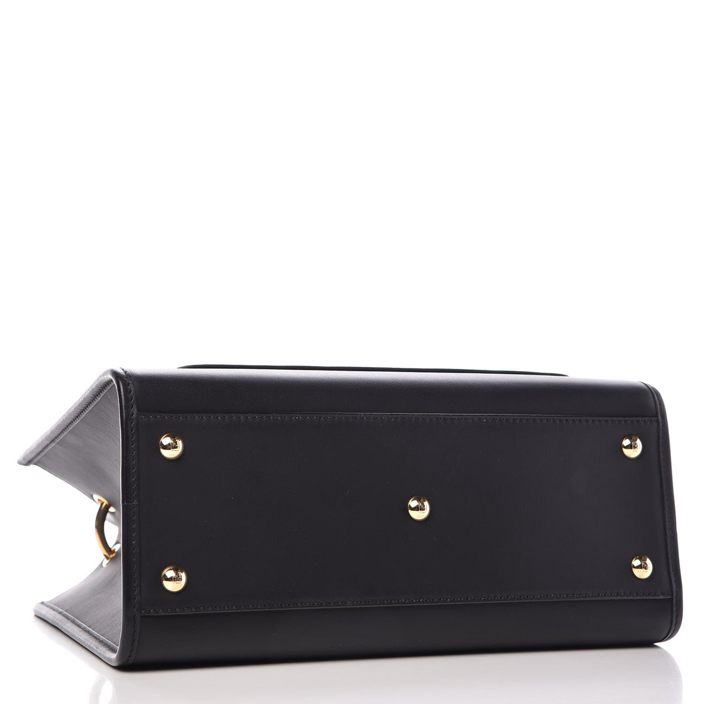 Vitello Century F is Fendi FF 1974 Embossed Small Runaway Satchel Black Maya