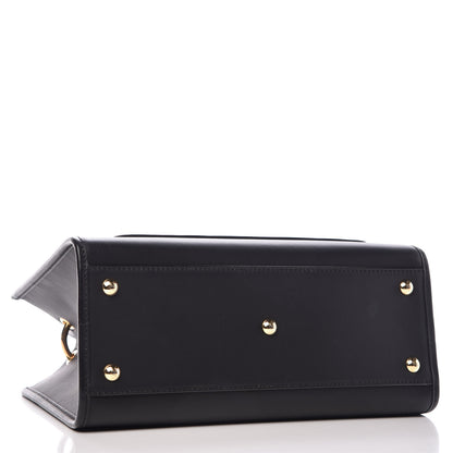 Fendi Vitello Century F is Fendi FF 1974 Embossed Small Runaway Satchel Black Maya 4 of 13