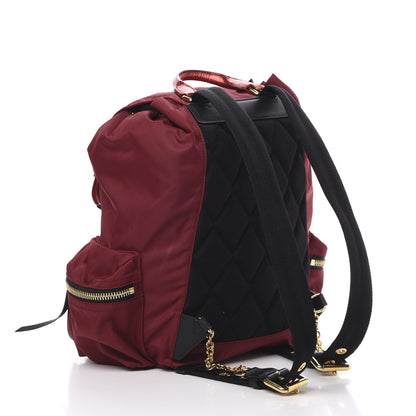 Burberry Nylon Medium Rucksack Backpack Crimson Red 2 of 9