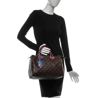 Louis Vuitton Monogram Totem Speedy 30 Magenta 2 of 6