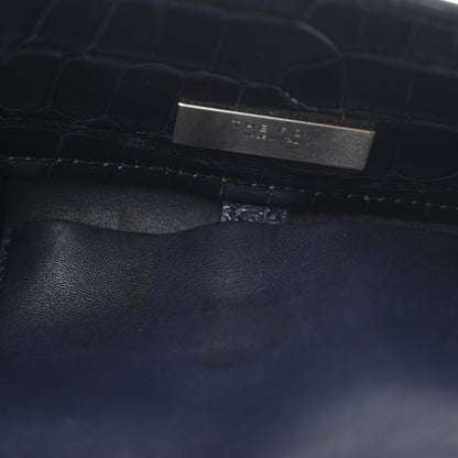 The Row Alligator Margaux 10 Bag Navy 10 of 10