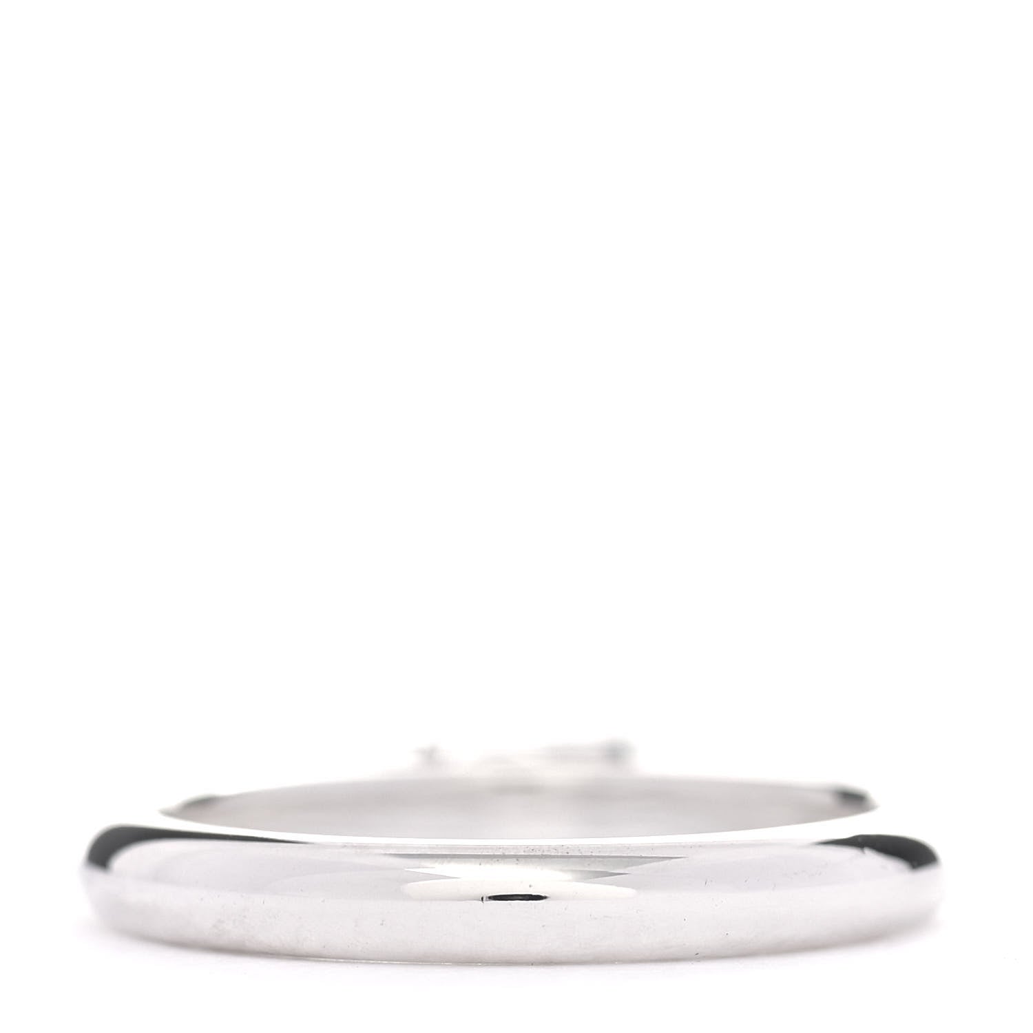 Tiffany Sterling Silver Enamel Return to Tiffany Double Heart Ring Blue 56 7.5 3 of 5
