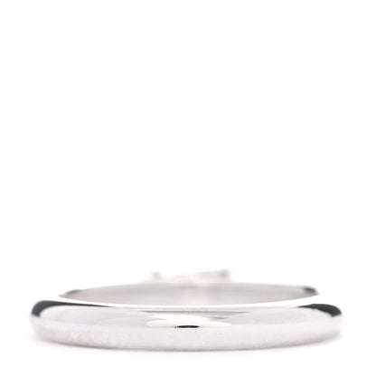 Tiffany Sterling Silver Enamel Return to Tiffany Double Heart Ring Blue 56 7.5 3 of 5