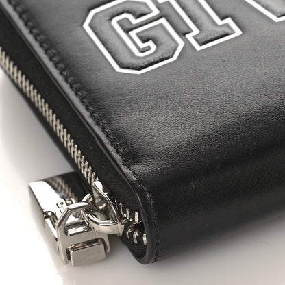 Givenchy Calfskin Logo Zip Around Wallet Black 7 of 8