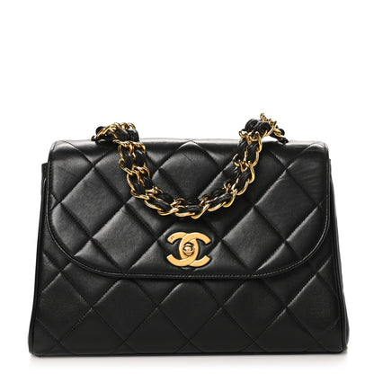 Chanel Lambskin Quilted Medium Single Flap Black 1 of 10