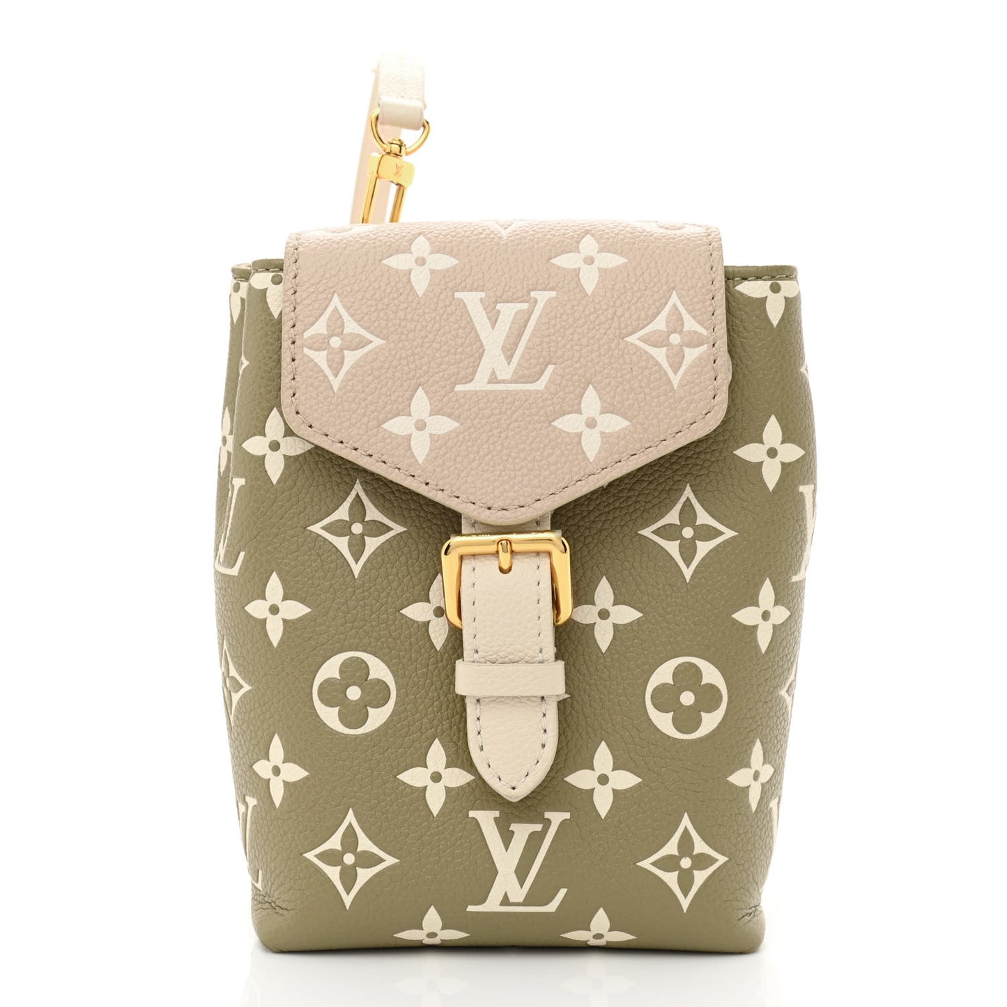 Empreinte Monogram Spring In The City Tiny Backpack Kaki Beige Cream