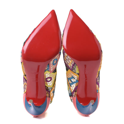 Christian Louboutin Patent Lace Gipsybootie 100 Ankle Boots 36.5 Multicolor 4 of 5