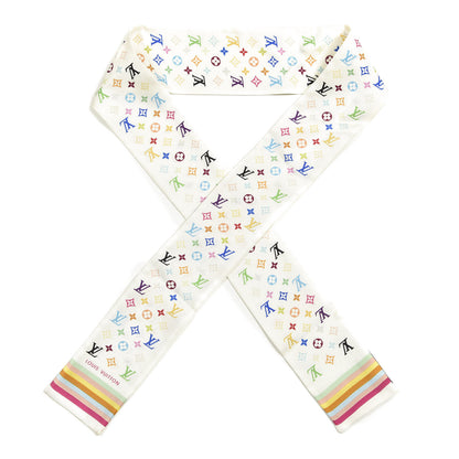 Louis Vuitton Silk Monogram Multicolor Bandeau White 1 of 3