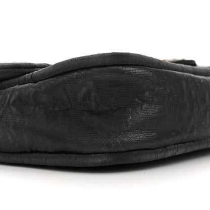 Chanel Coated Canvas Quilted Le Marais Flap Black 9 of 15