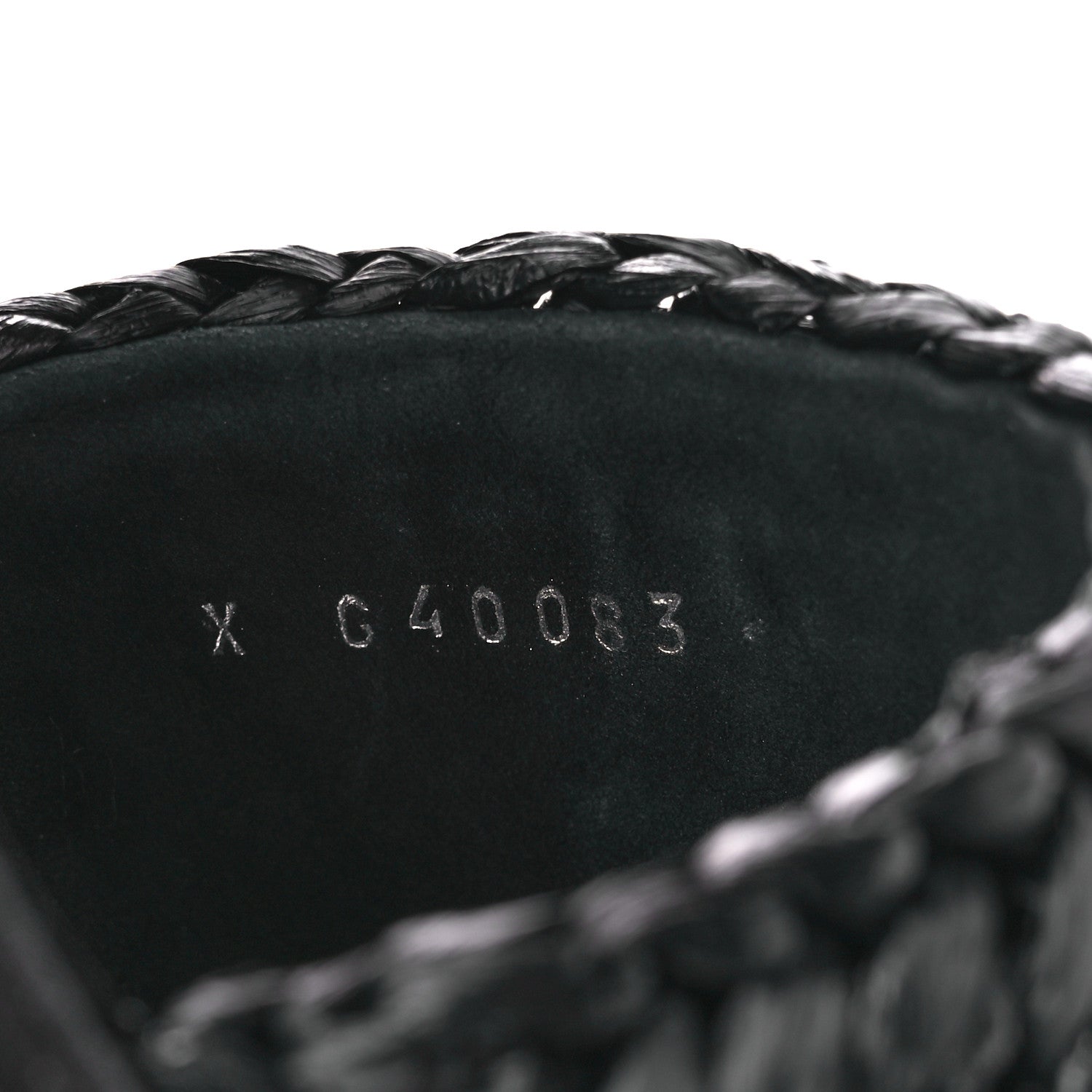Chanel Raffia Crystal CC Mules Sandals 38.5 Black 8 of 9