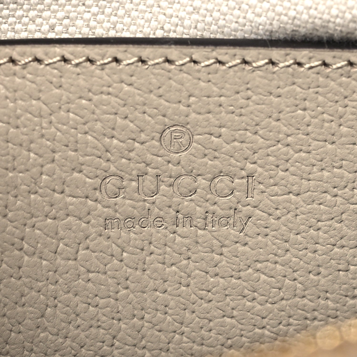 Gucci GG Supreme Monogram Textured Dollar Calfskin Web Small Ophidia Tote Bag Beige Mystic White Oatmeal 6 of 10