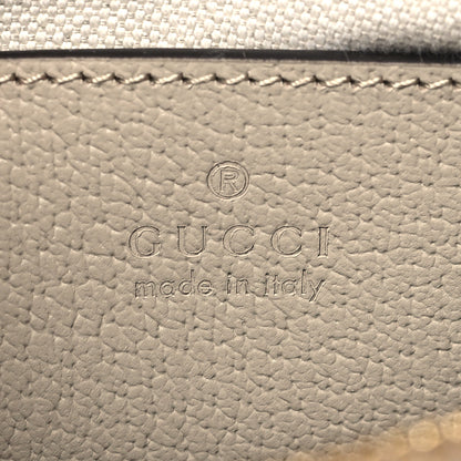 Gucci GG Supreme Monogram Textured Dollar Calfskin Web Small Ophidia Tote Bag Beige Mystic White Oatmeal 6 of 10