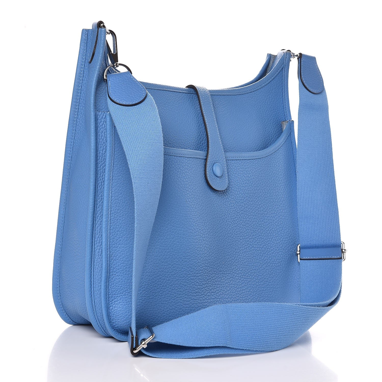 Hermes Taurillon Clemence Evelyne III PM Bleu Paradis 3 of 7