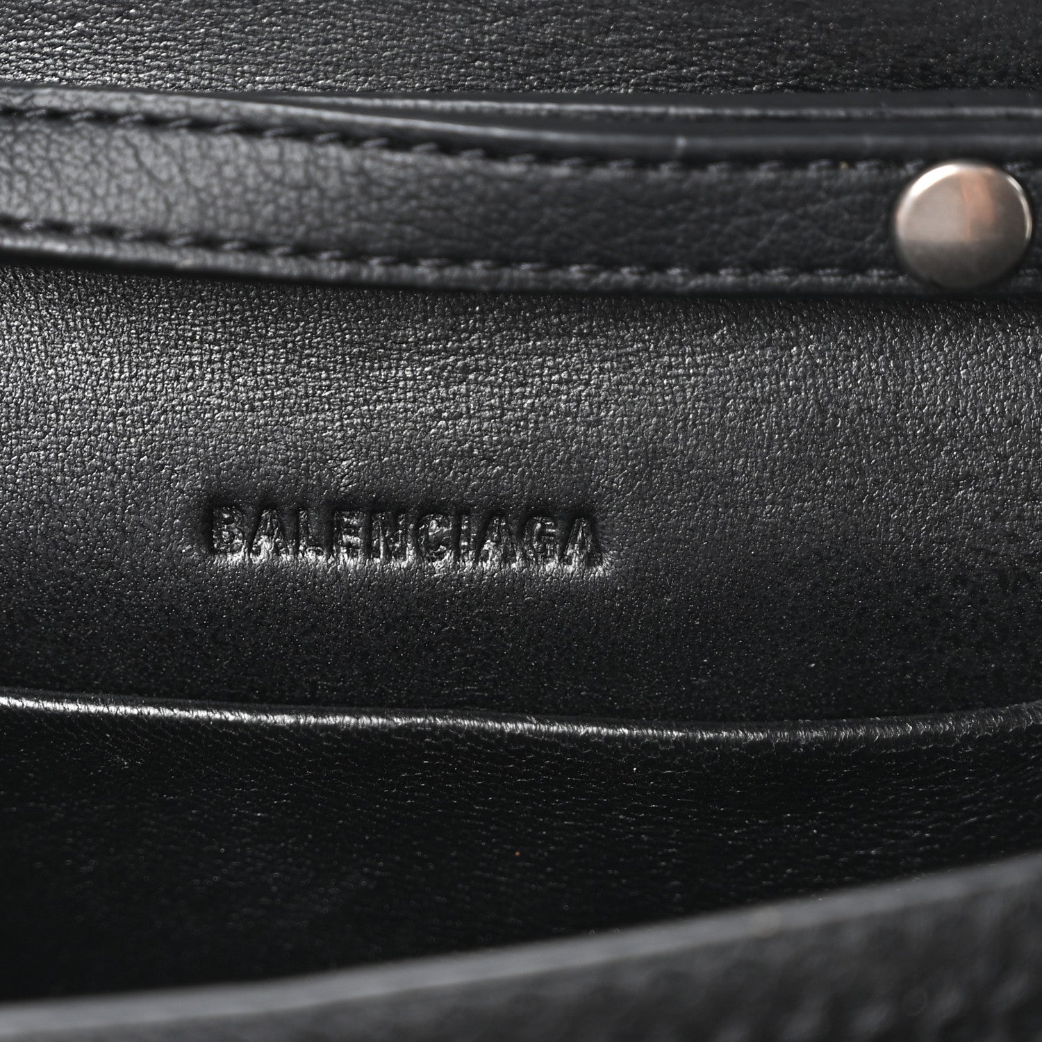 Balenciaga Faux Calfskin Fabric Sneakerhead Phone Crossbody Bag Black 6 of 9