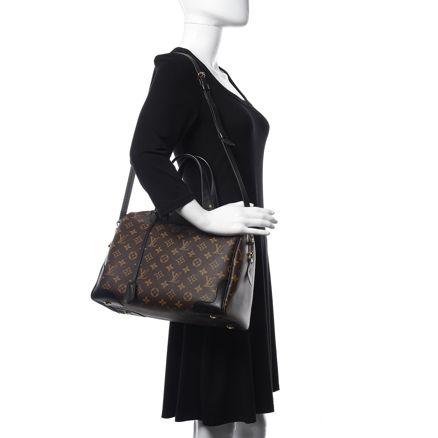 Louis Vuitton Monogram Retiro NM Black 2 of 9