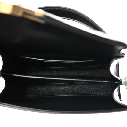 Saint Laurent Canvas Leopard Print Mini Classic Monogram Cassandra Top Handle Black 5 of 10