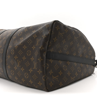 Louis Vuitton Monogram Macassar Keepall Bandouliere 55 8 of 8