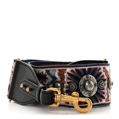 Christian Dior Canvas Embroidered Studded KaleiDiorscopic Shoulder Strap Multicolor 1 of 6