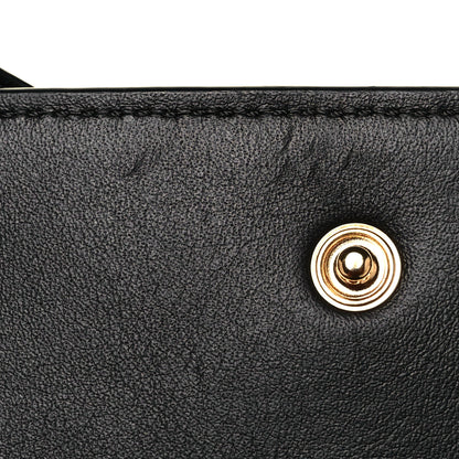 Chloe Grained Calfskin Alphabet Compact Wallet Black 9 of 9