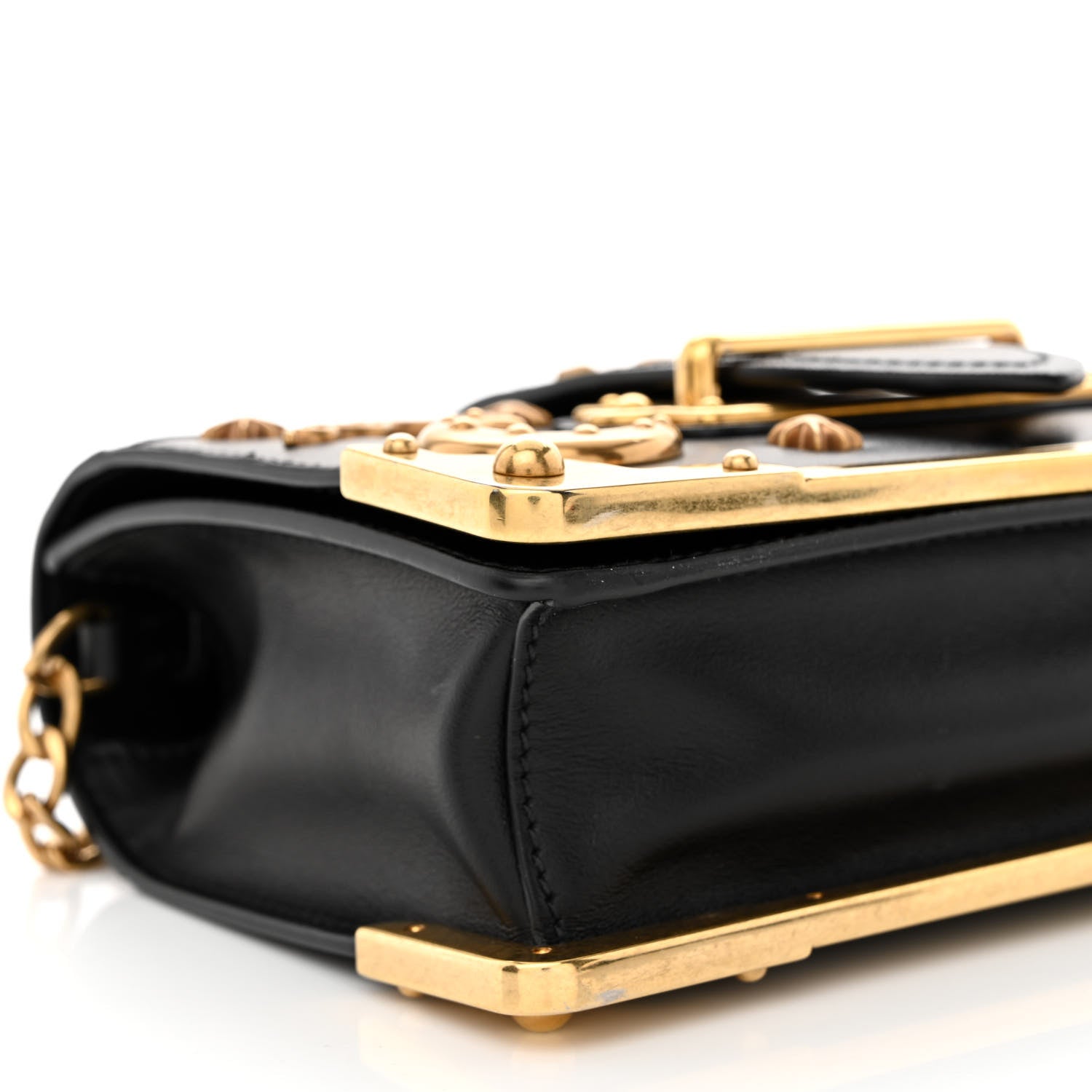 Prada City Calf Saffiano Cahier Astrology Bag Black 9 of 13