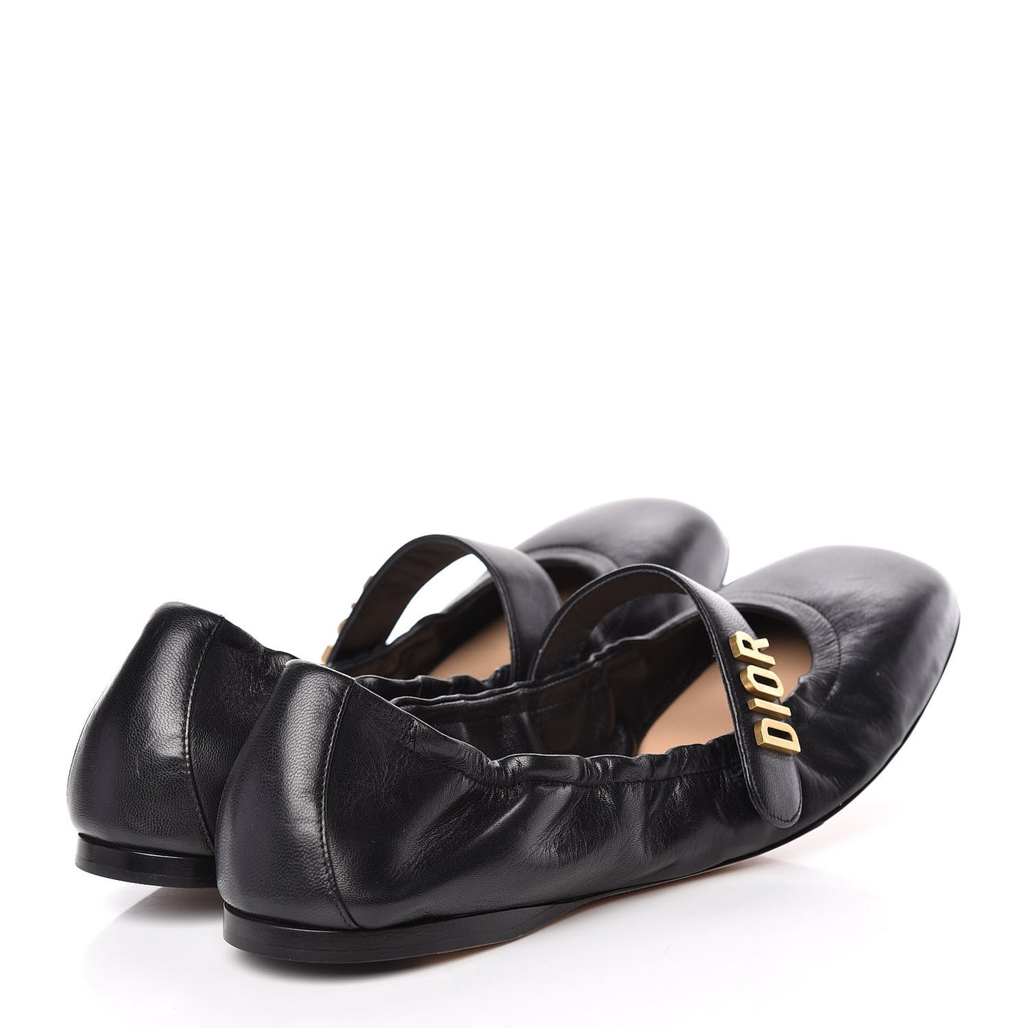 Lambskin Baby-D Ballerina Flats 39.5 Black