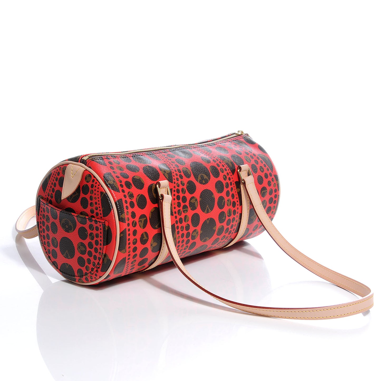 Monogram Kusama Pumpkin Dots Papillon 30 Red