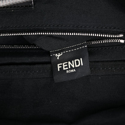Fendi Vitello Century Bi-Color FF 1974 Embossed Belt Bag Maya Black 7 of 10