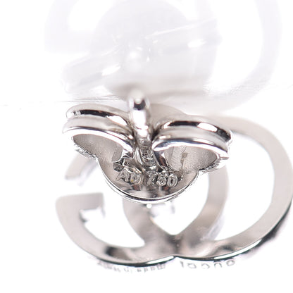 Gucci 18K White Gold GG Tissue Stud Earrings 4 of 6