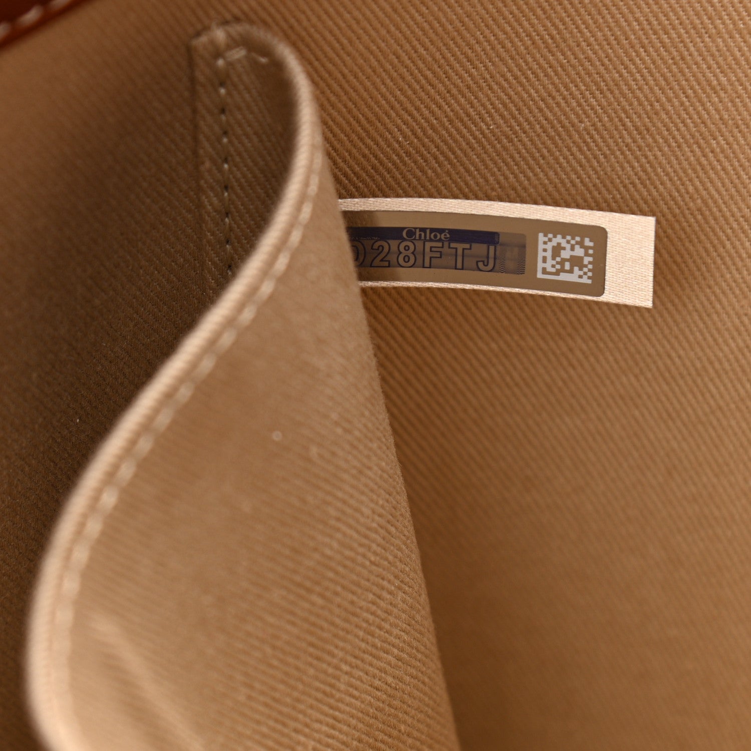 Chloe Calfskin Medium Woody Ribbon Tote Sepia Brown 7 of 11