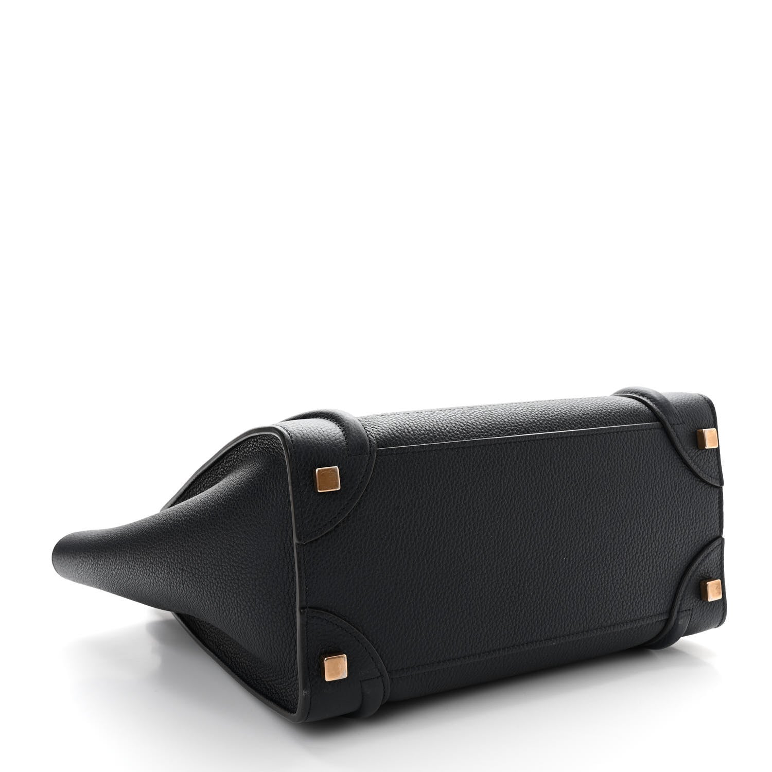 Celine Drummed Calfskin Micro Luggage Midnight 4 of 10