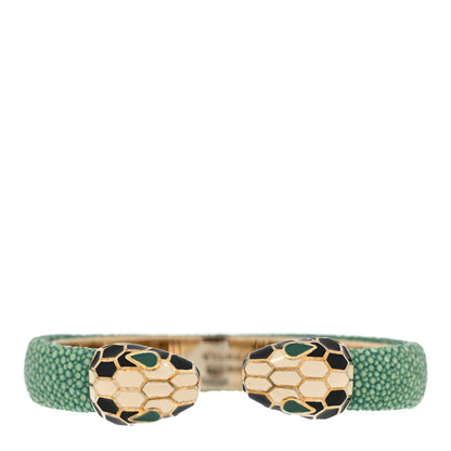 Bulgari Galuchat Serpenti Forever Bracelet Green 1 of 4