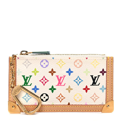 Louis Vuitton Monogram Multicolor Key Pouch White 1 of 6