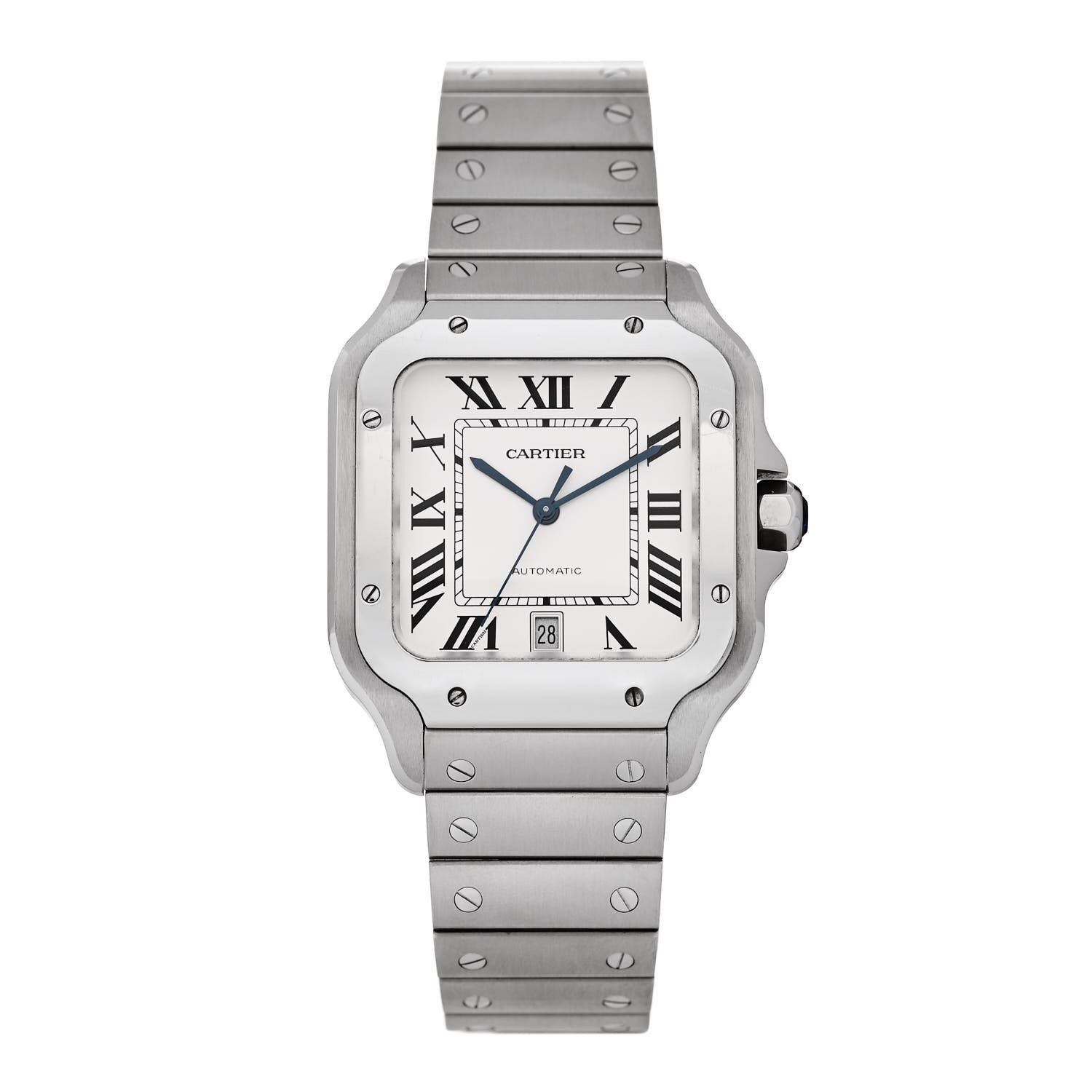Cartier Stainless Steel 39.8mm Santos De Cartier Automatic Watch 1 of 5