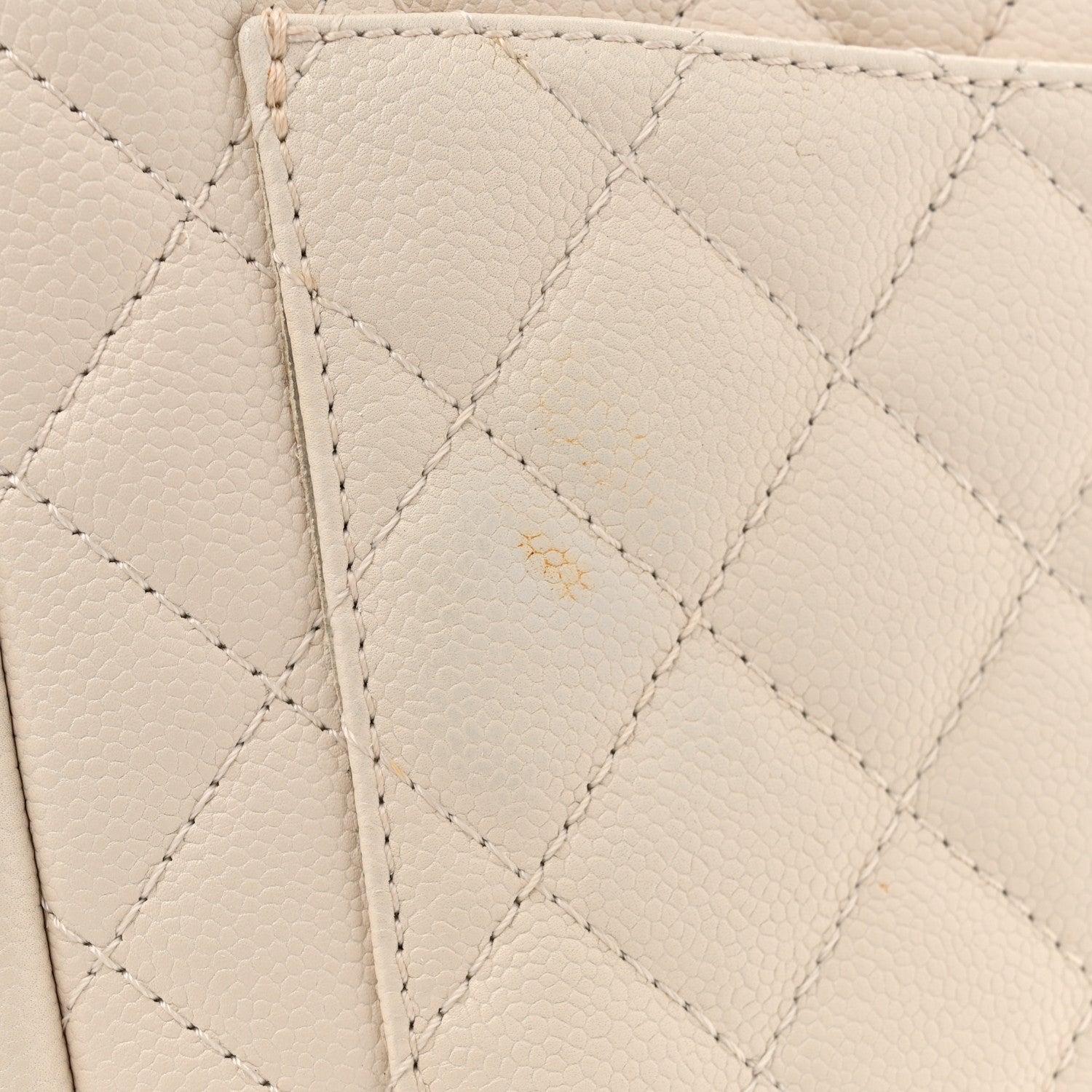 Chanel Caviar Quilted Grand Shopping Tote GST White 13 of 16
