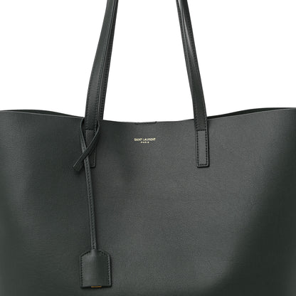 Saint Laurent Calfskin Large Shopping Tote Dark Green 8 of 12