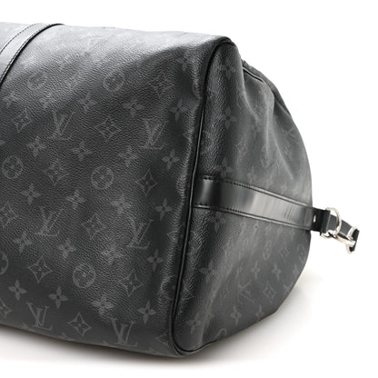 Louis Vuitton Monogram Eclipse Keepall Bandouliere 55 8 of 9