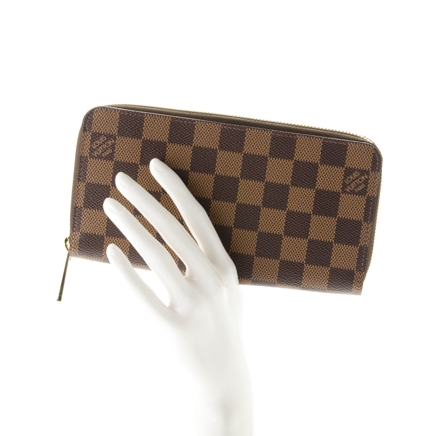Louis Vuitton Damier Ebene Zippy Wallet 2 of 7