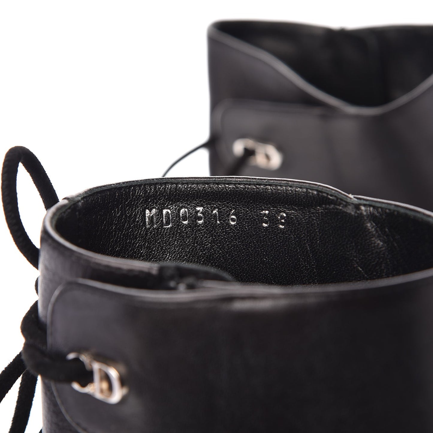 Calfskin Studded Stellar Ankle Boots 38 Black