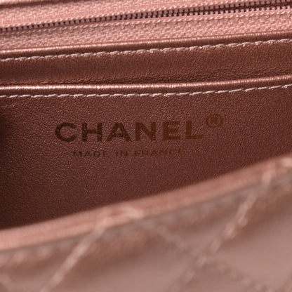 Chanel Metallic Grained Calfskin Quilted 2.55 Reissue Mini Flap Copper Pink 6 of 9