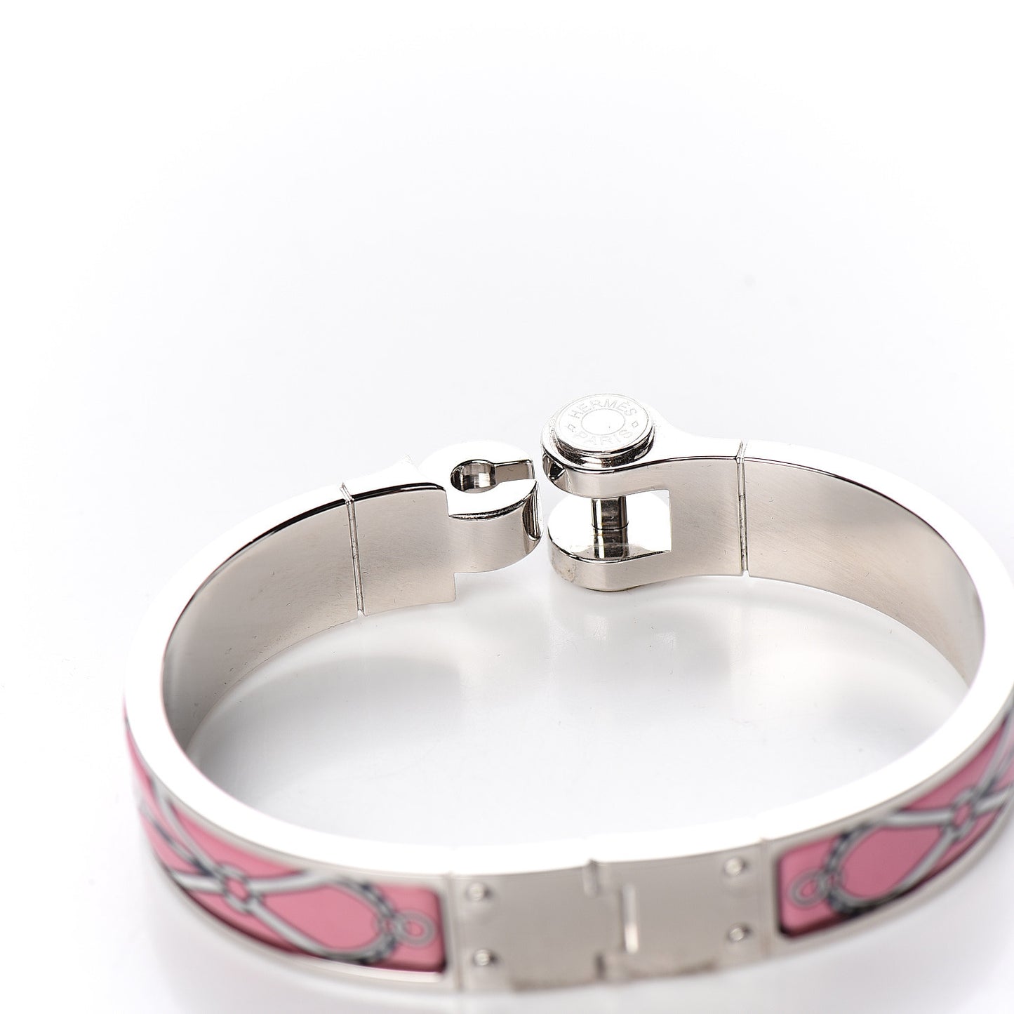 Enamel Printed Narrow Charniere Cuirs Marins Hinged Bracelet S Quadrichromie
