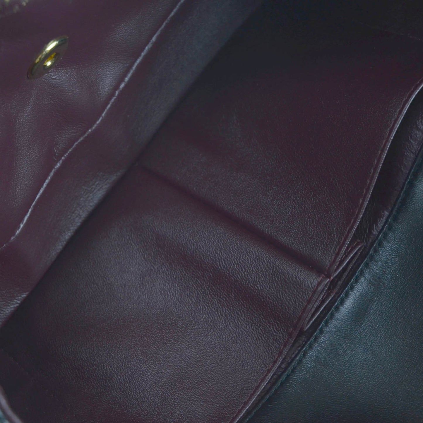 Lambskin Quilted East West Flap Black