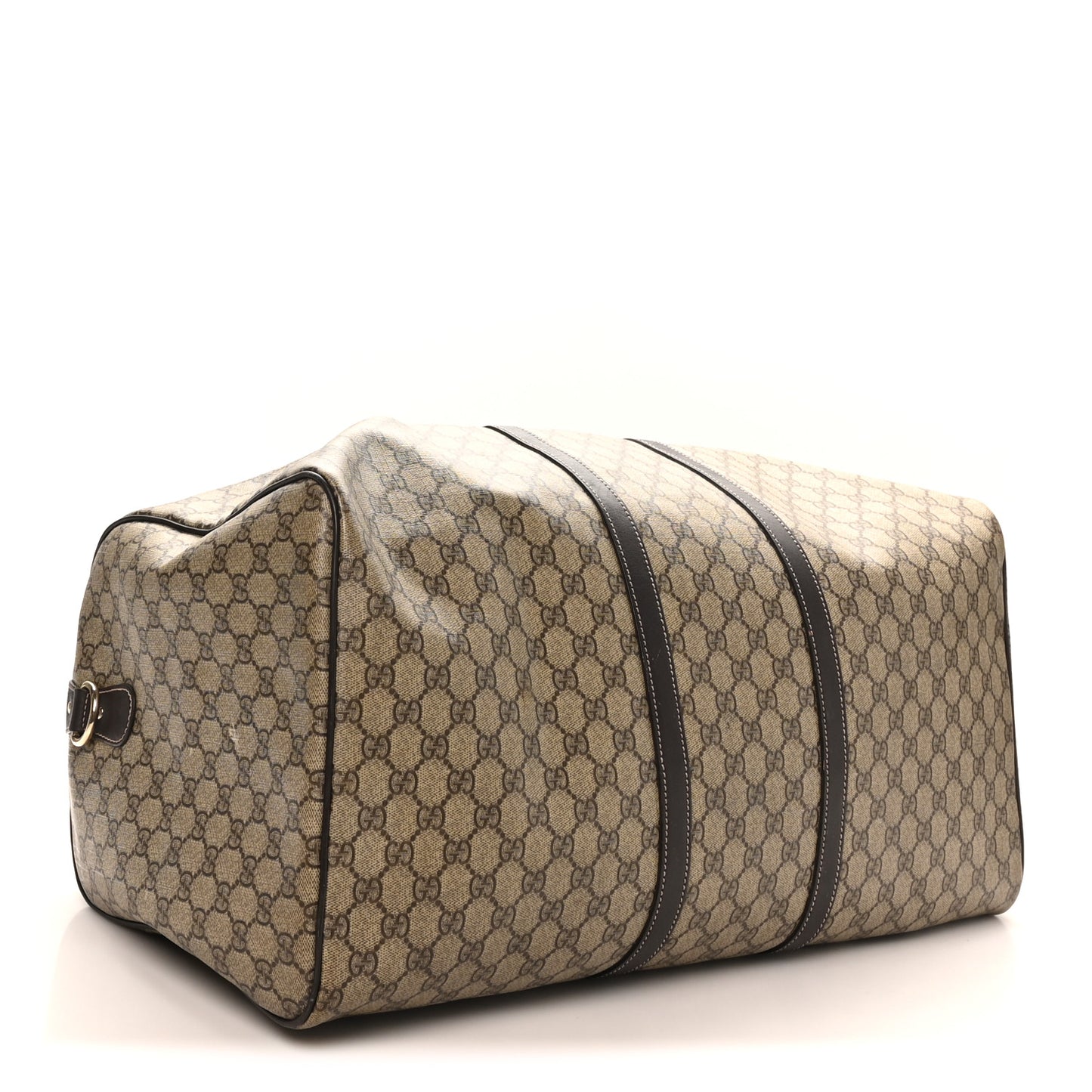 GG Plus Monogram Large Carry On Duffle Bag Brown