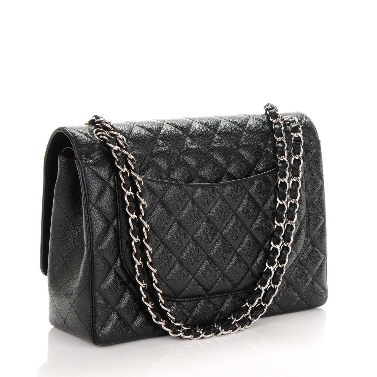 Chanel Caviar Quilted Maxi Double Flap Black 3 of 9
