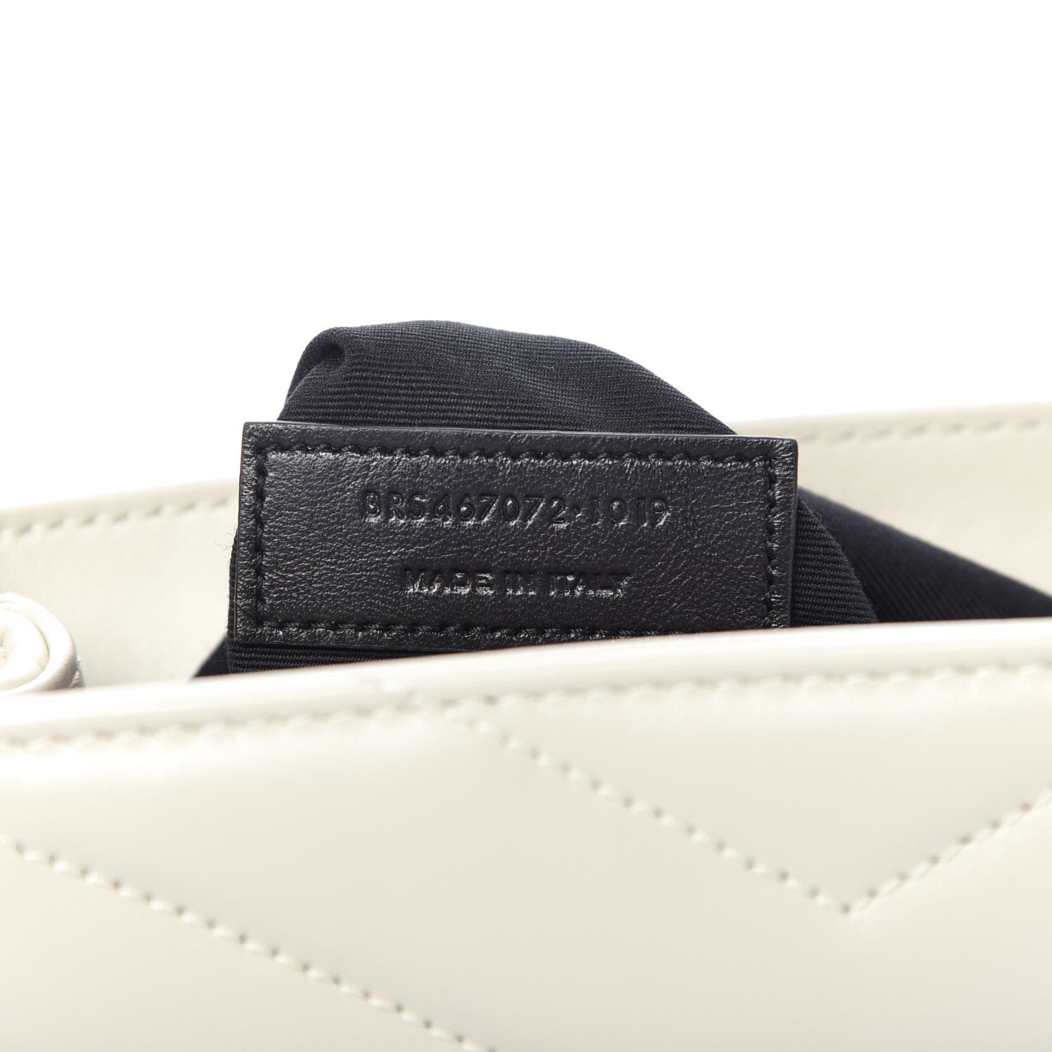 Saint Laurent Calfskin Y Quilted Monogram Toy Loulou Crossbody Bag Ivory 9 of 10