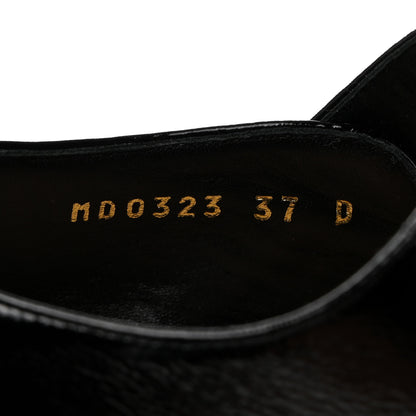 Christian Dior Crinkled Calfskin D-Doll 55mm Pumps 37 Black 7 of 9