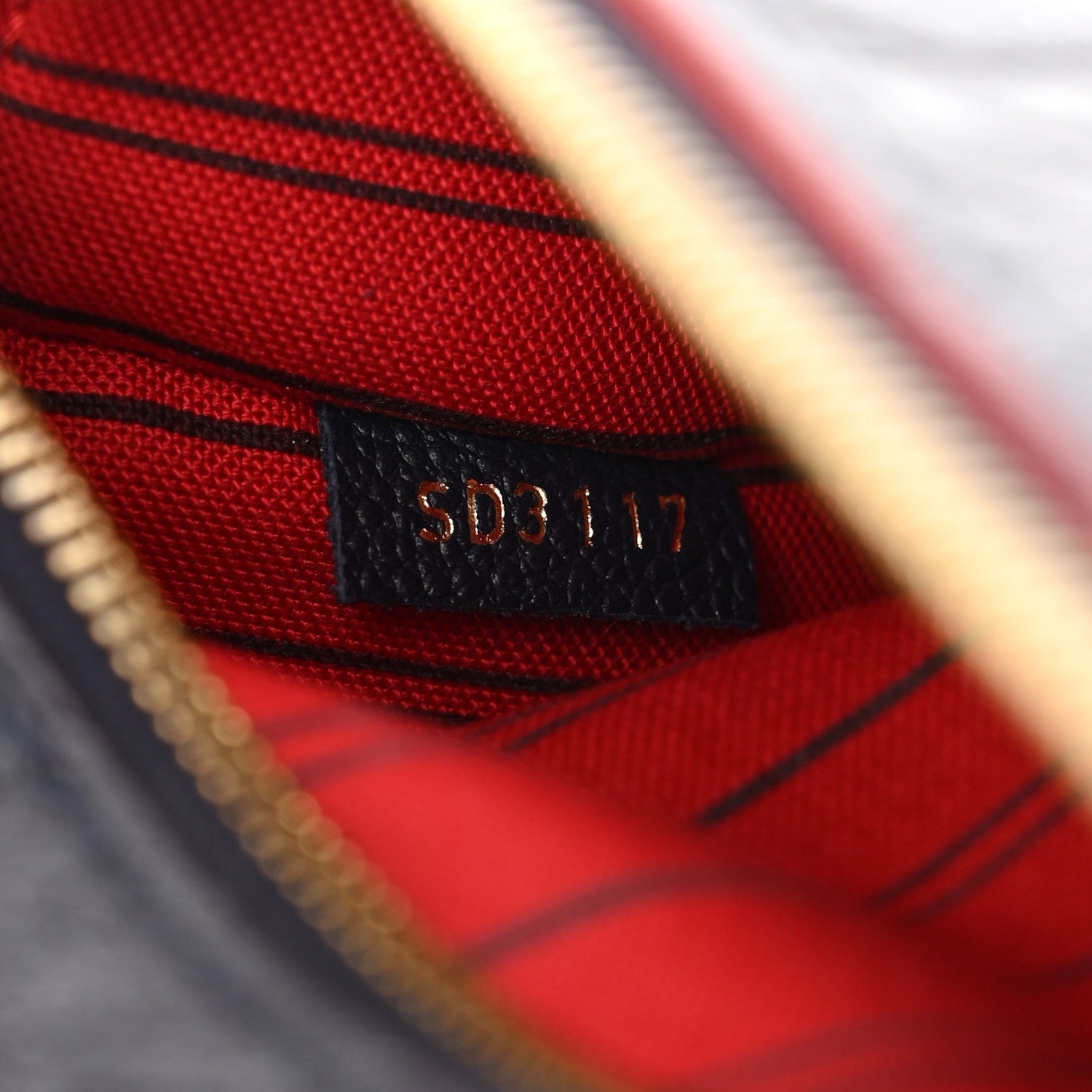 Louis Vuitton Empreinte Pochette Metis Marine Rouge 9 of 10