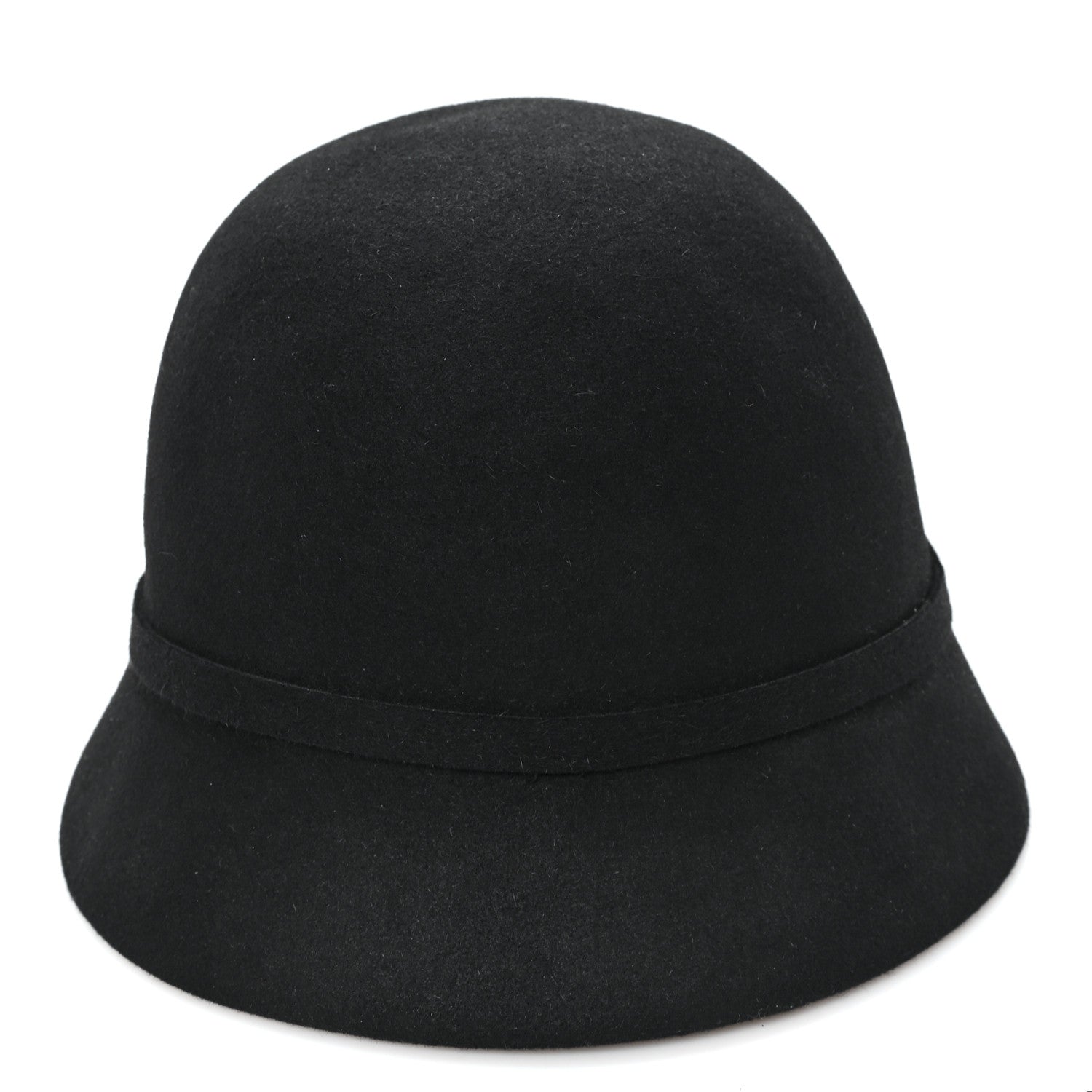 Christian Dior Wool Felt Tulip Hat 57 Black 5 of 8
