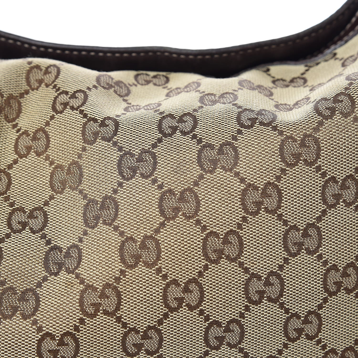 Gucci Monogram Large Wave Hobo Dark Brown 14 of 15